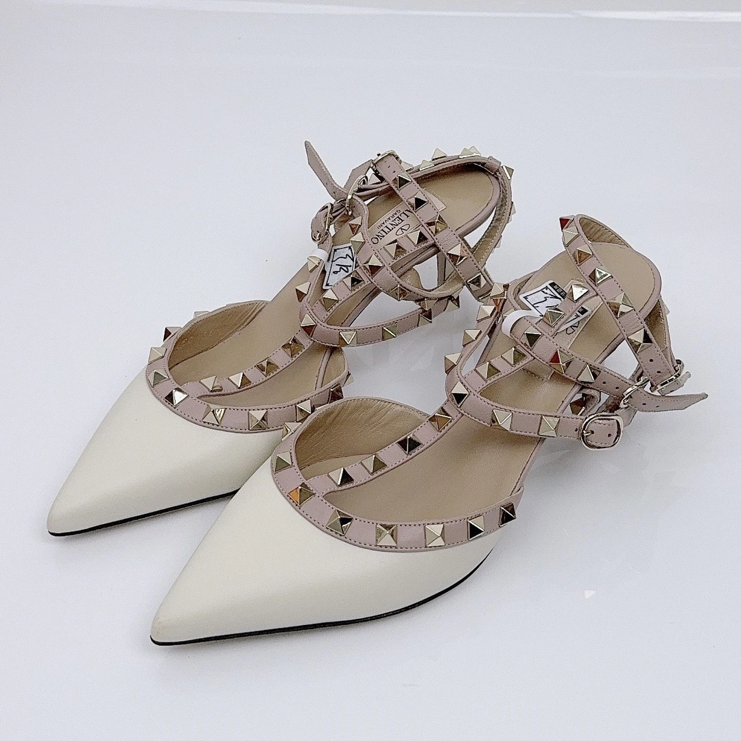 99新 Valentino/华伦天奴 38.5码/三环高跟鞋/99新/jm07677