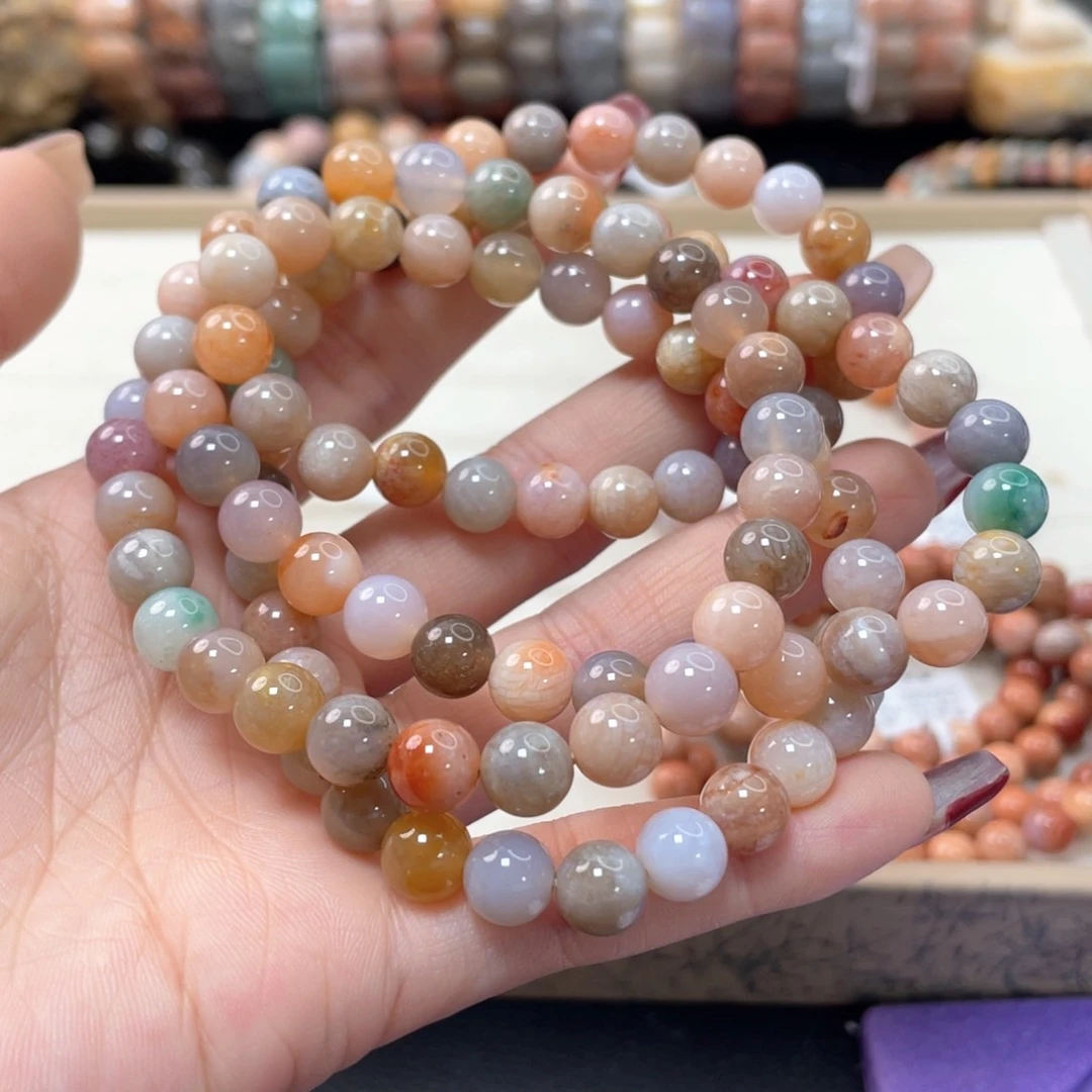 硅化珊瑚（珊瑚玉）手链未镶嵌熊**邓181