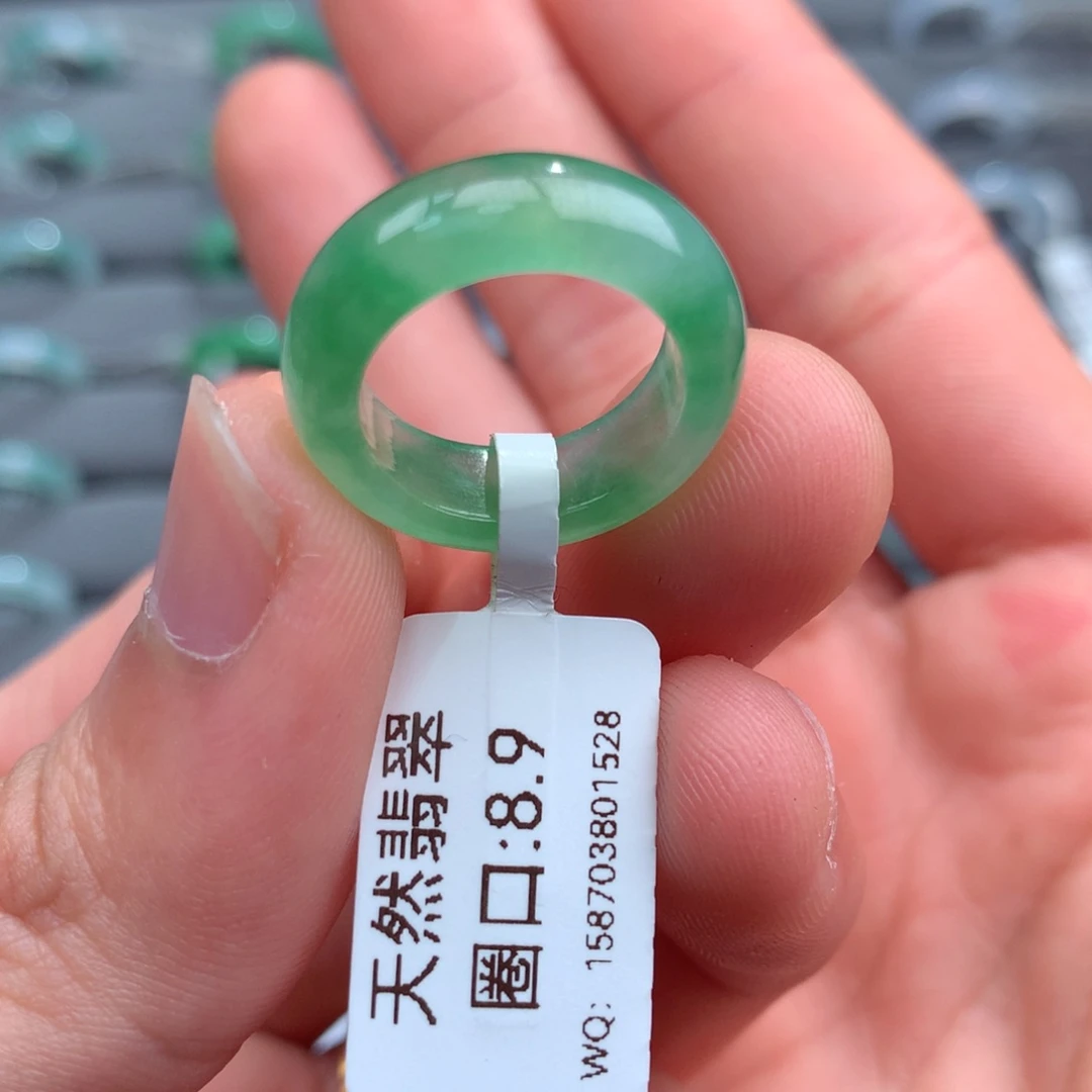 翡翠戒指未镶嵌天然