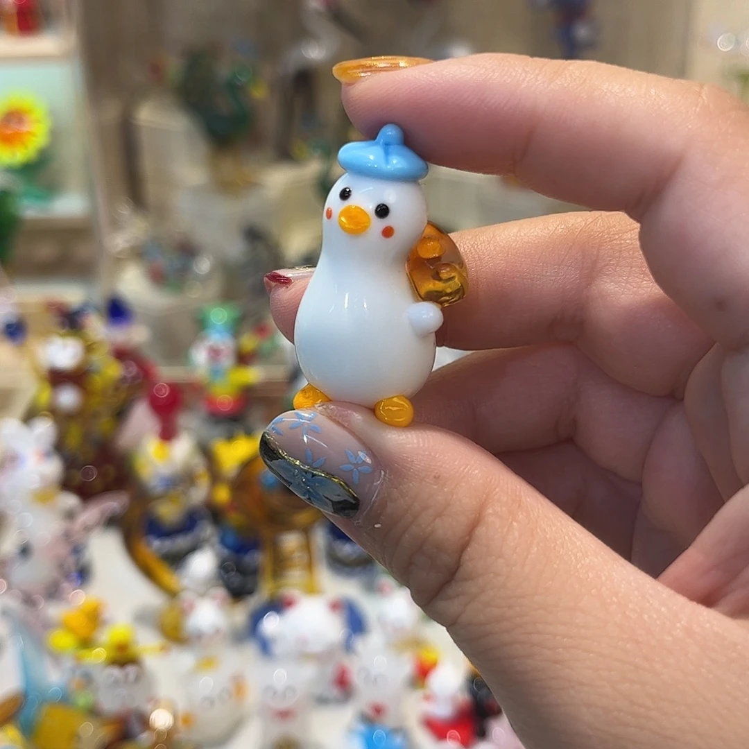 手工艺品琉璃发财鸭