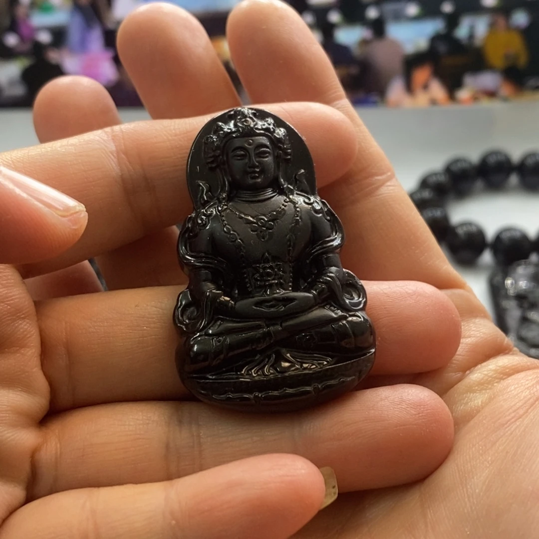 翡翠未镶嵌吊坠(不含链)观音