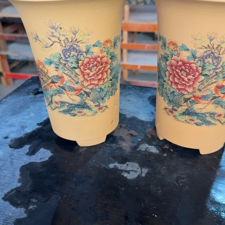 紫砂花盆 高度22口径17