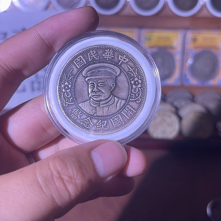 复古 精美龙洋可吹响可翻面工艺品摆件