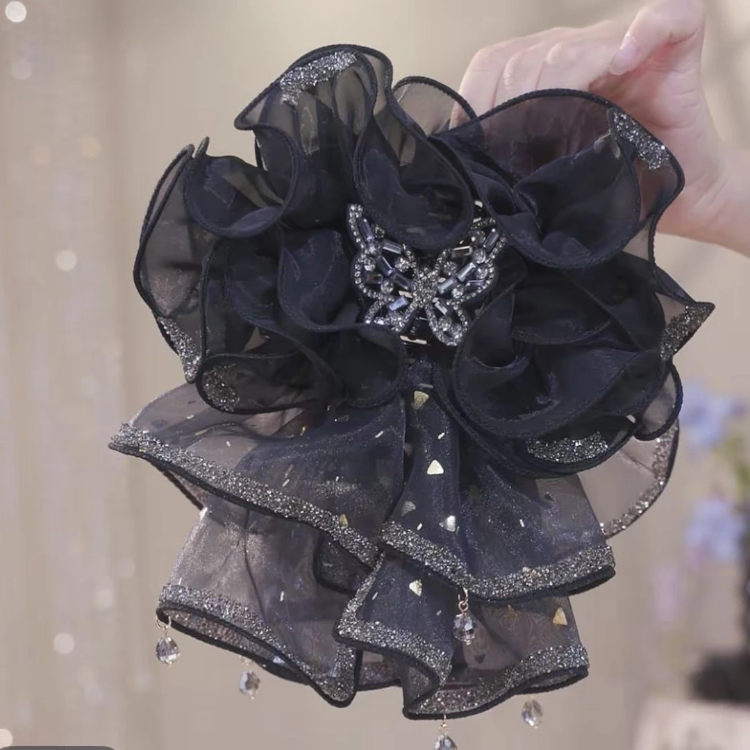 【金箔蝴蝶】小众设计师款蓬松显发量抓夹轻奢气质时尚发夹3055