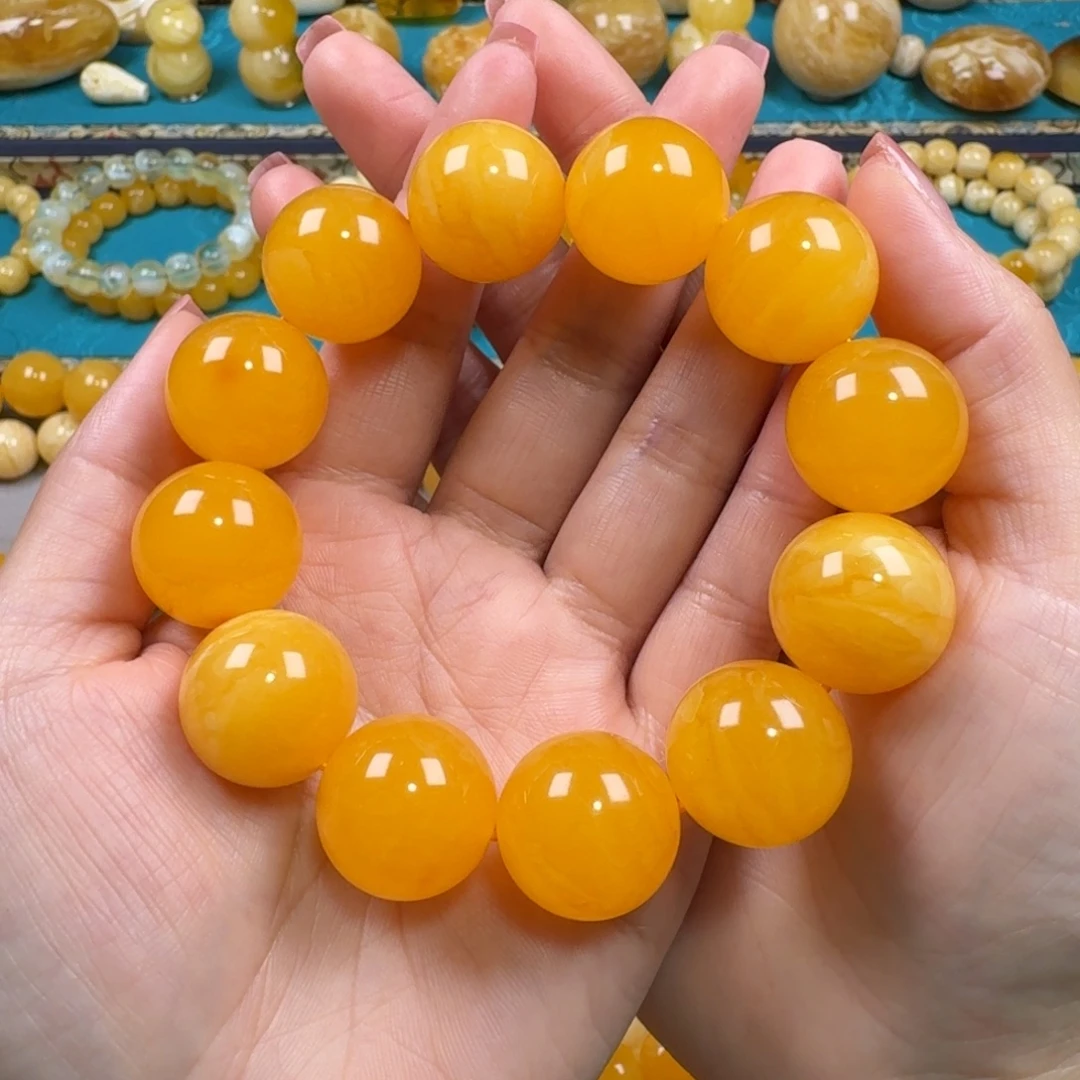 琥珀未镶嵌手链同料