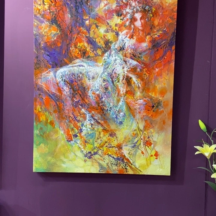 与***浪油画黄二川老师作品