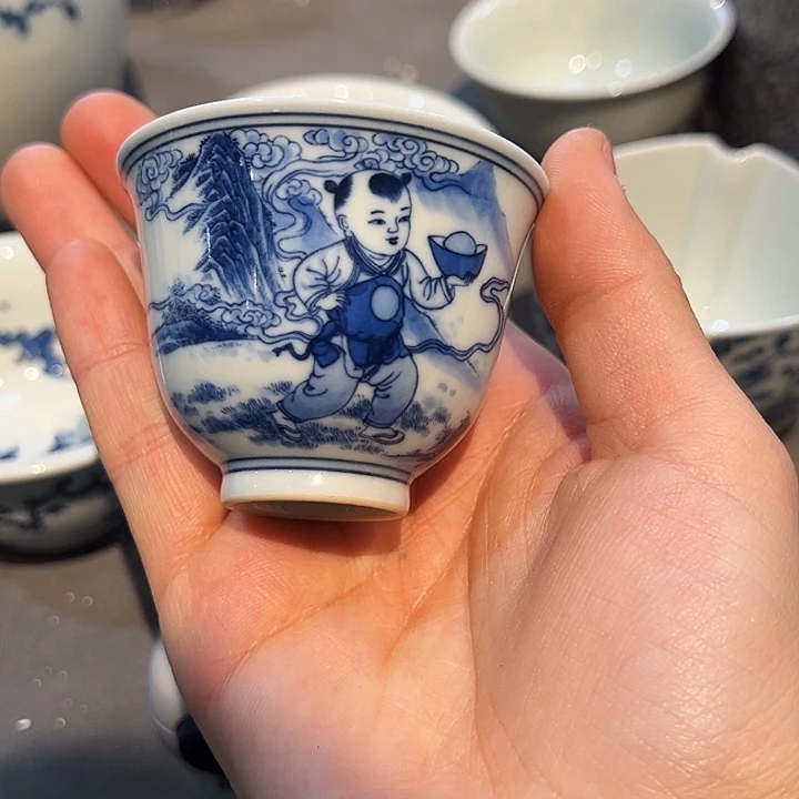 钟家窑柴窑童子单杯