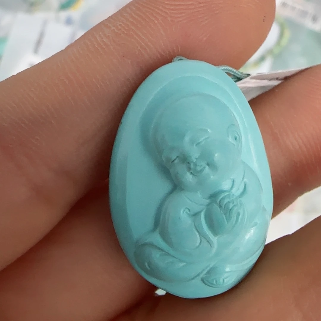 绿松石珠宝半成品未镶嵌