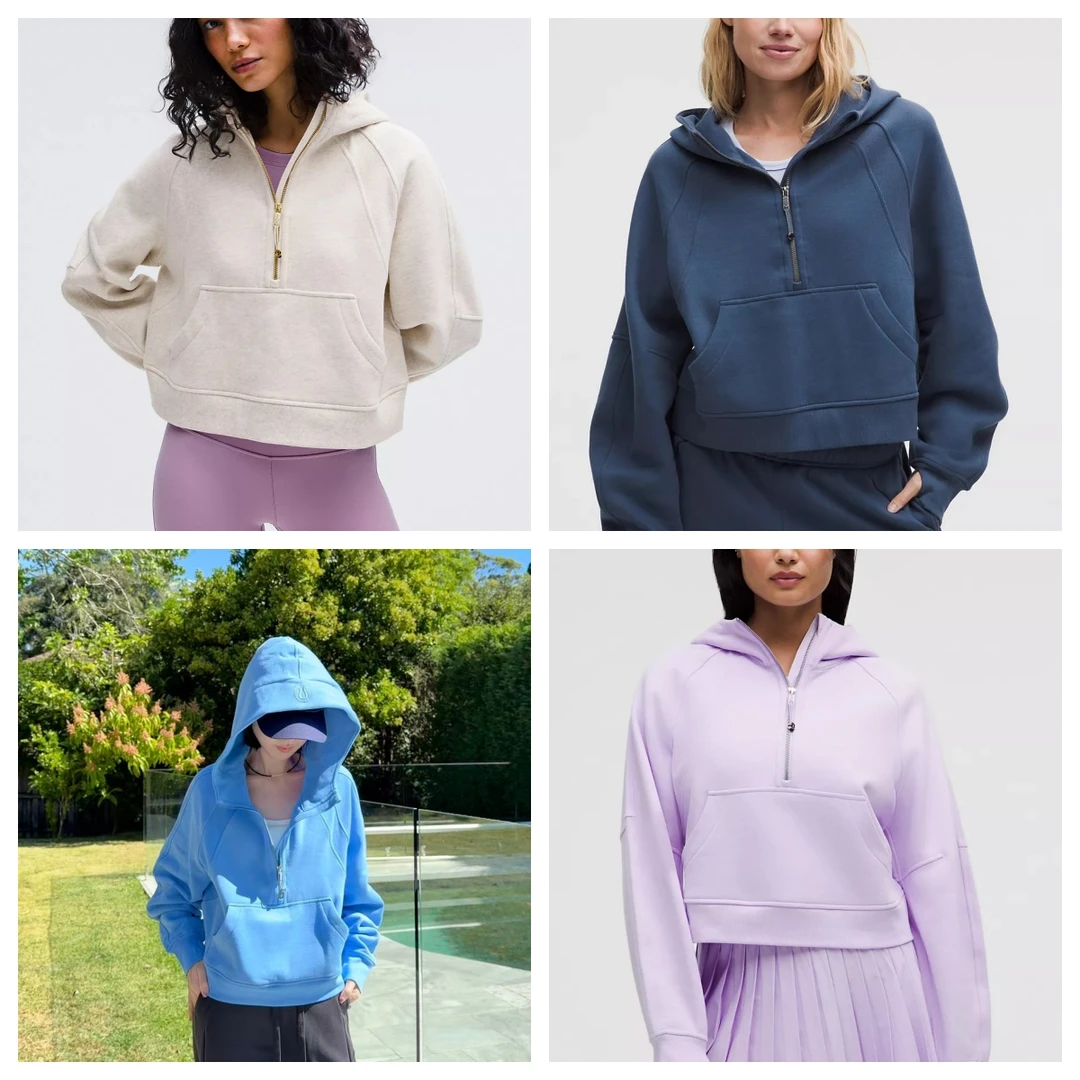 lululemon加拿大直邮运动卫衣Scuba Oversized Half-Zip Hoodie