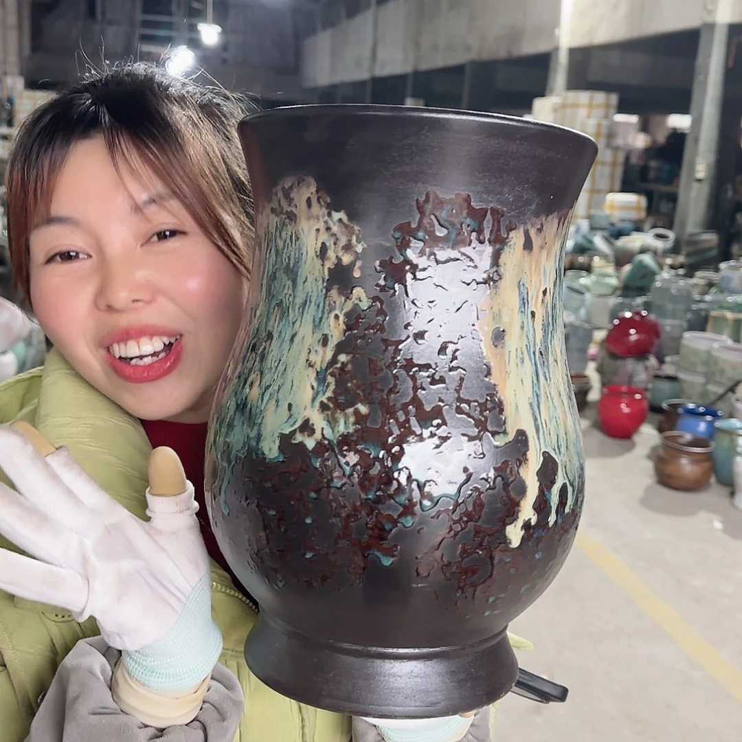 王嫂花盆1224-123高30口20