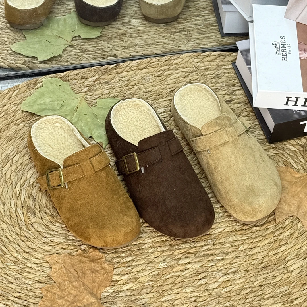 （建议卡码拍大）2025年秋冬包头勃肯拖网红百搭适合，底高3公分半拖