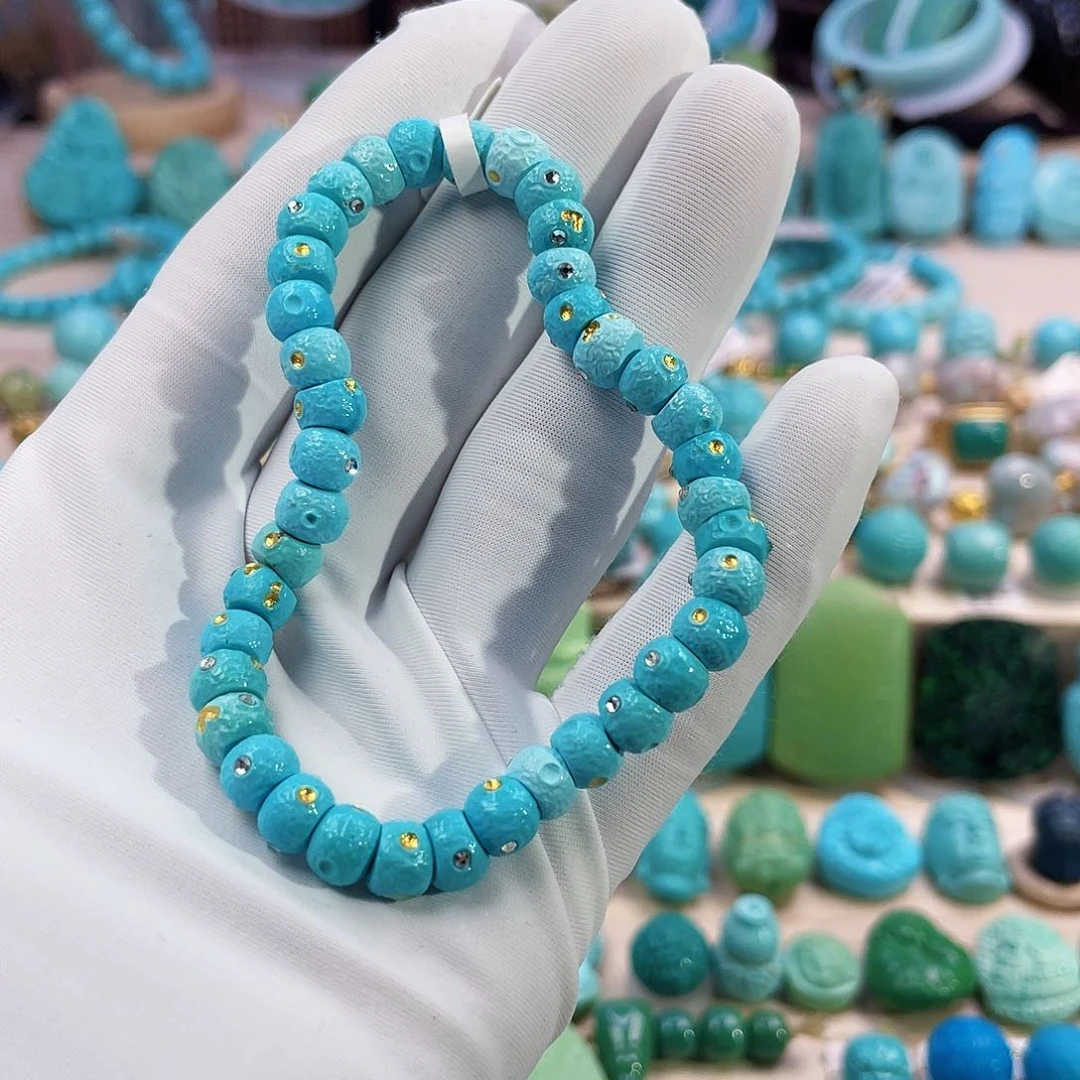 绿松石珠宝奇石未镶嵌