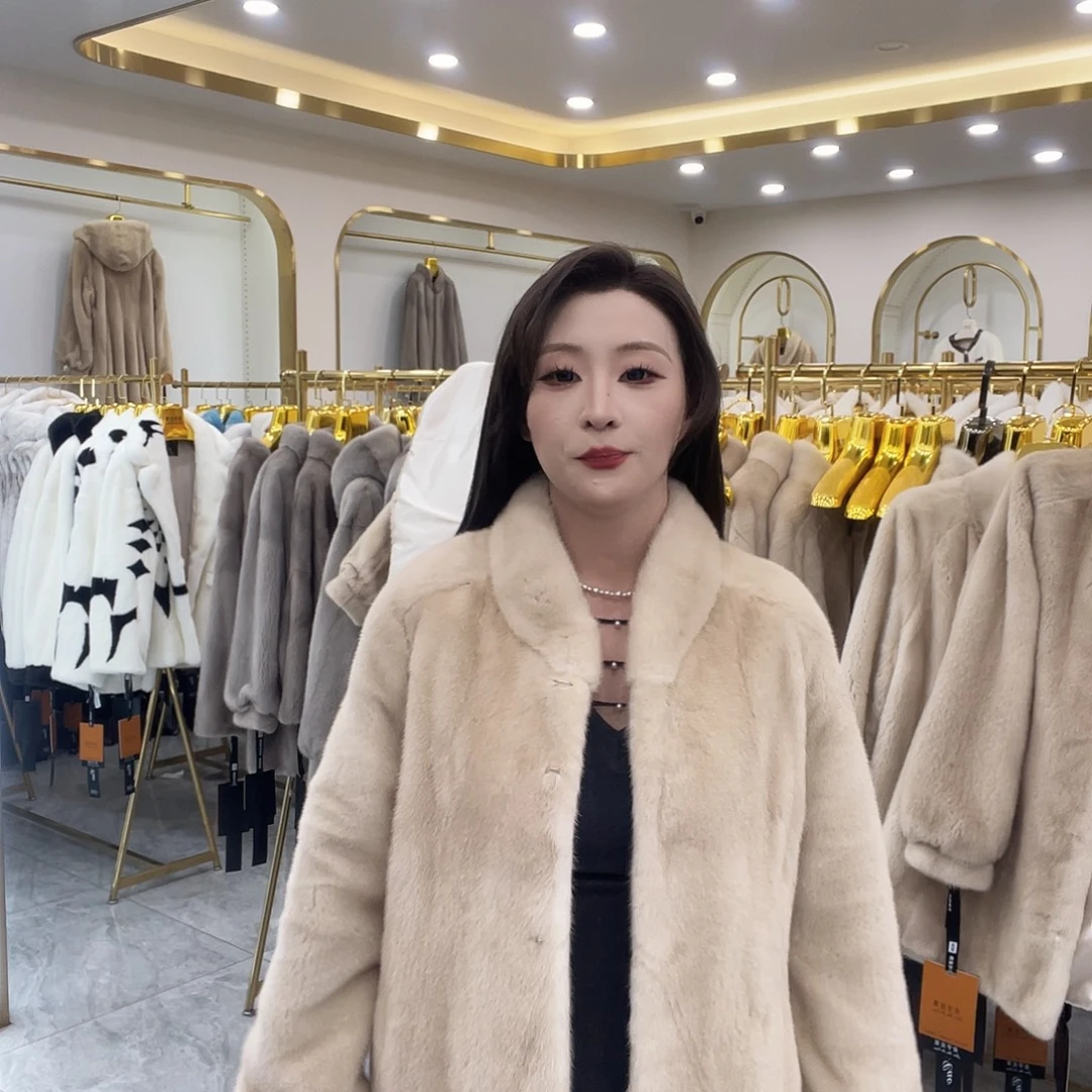 米黄刀领75长原色女款