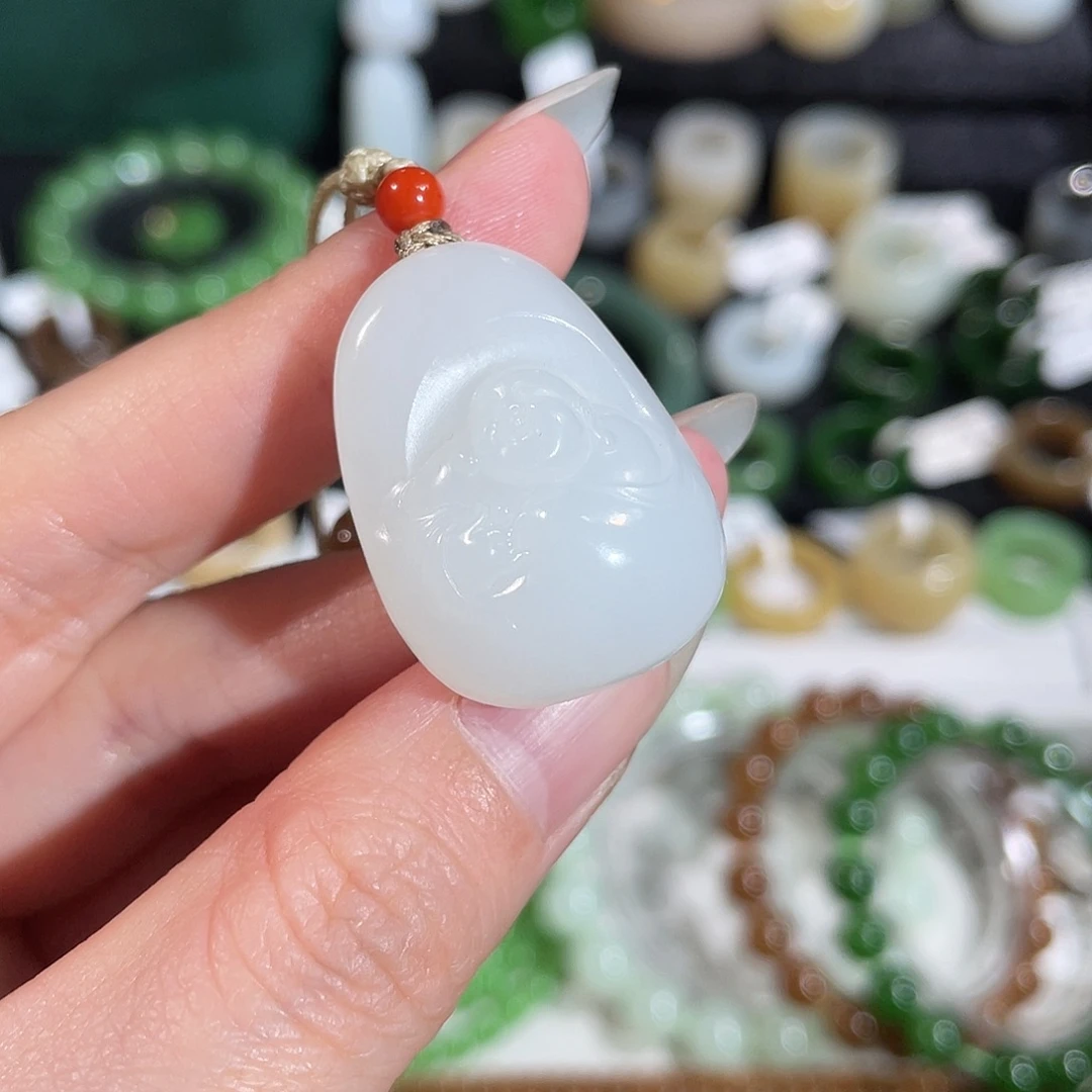 和田玉（白玉）未镶嵌吊坠(赠链)