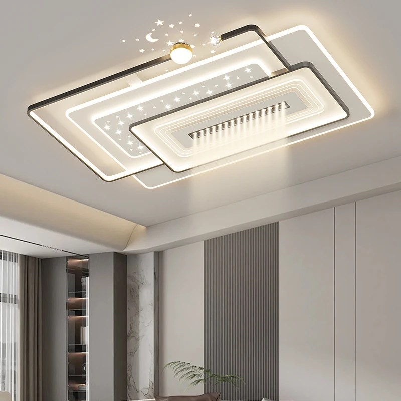 肯思曼客厅吸顶灯带射灯现代简约超薄书房卧室主灯全屋灯具套餐