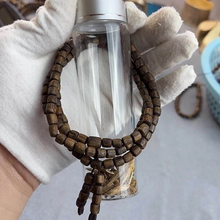 沉香沉香碎屑奇楠沉香虫漏桶珠多圈多样性发一