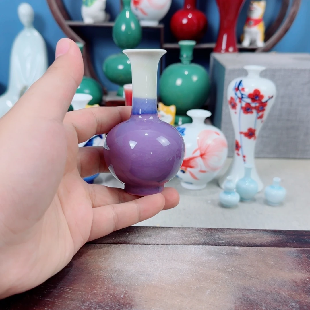 陶瓷手工小花器摆件