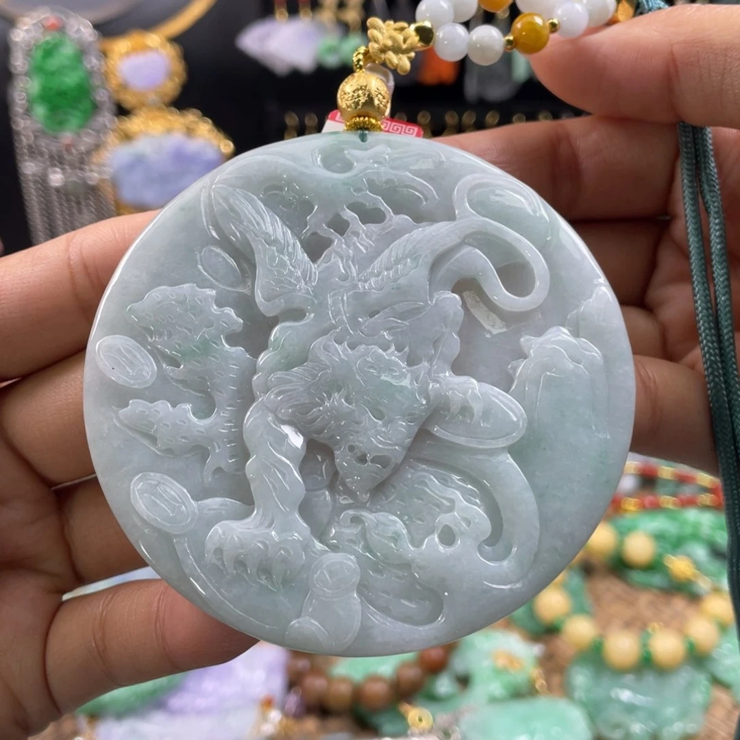 翡翠未镶嵌颈饰代编织
