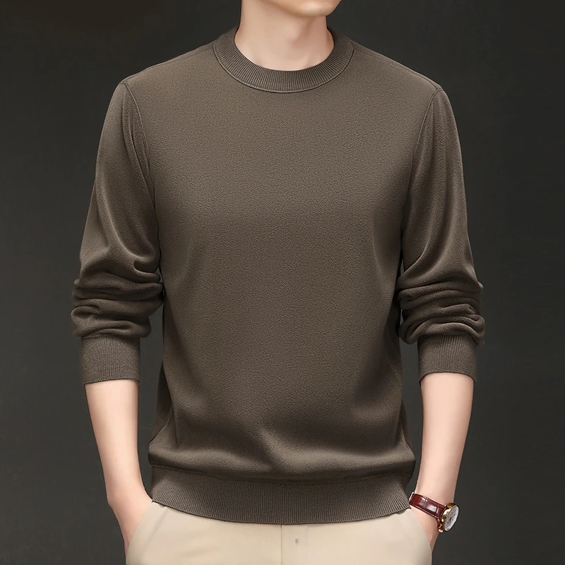 雅鹿•自由自在卫衣男士春秋长袖休闲薄款宽松圆领轻舟已过万重山