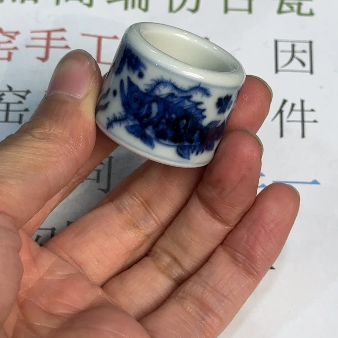 瓷杯子当代仿古精品全手工