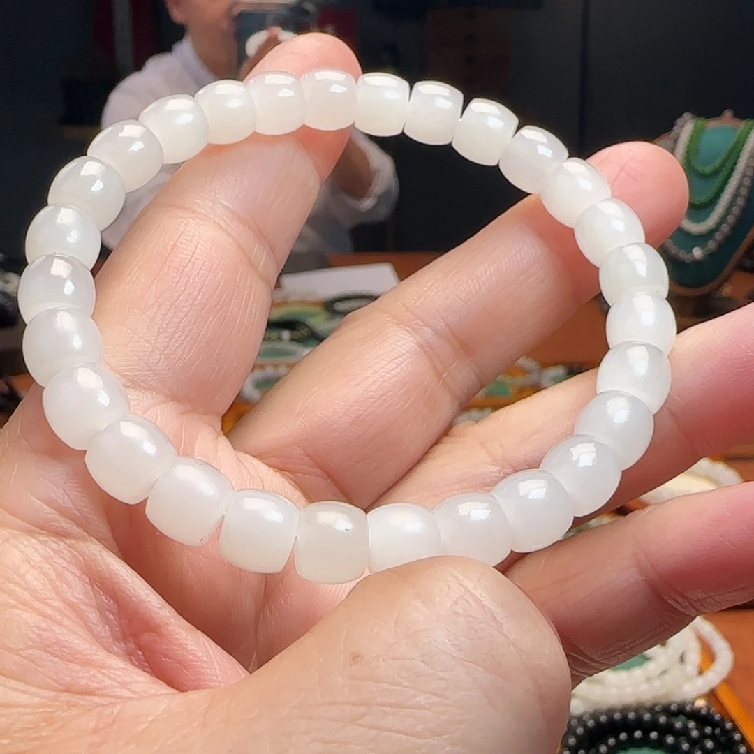 和田玉未镶嵌手链