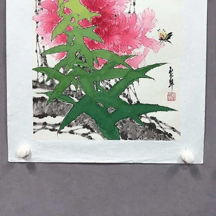 国画亲笔手绘放心去藏