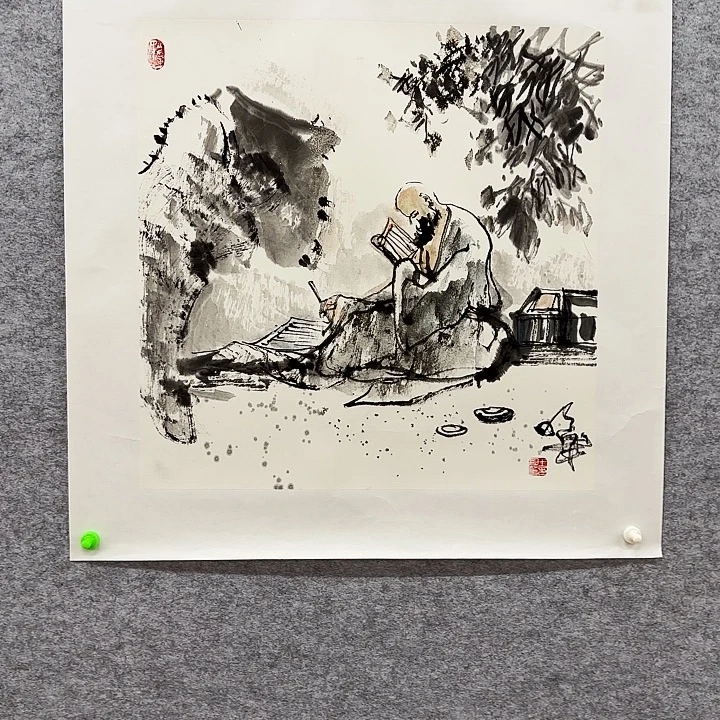 国画花鸟的翅膀是由两