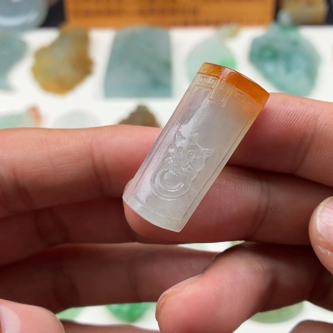 定制翡翠未镶嵌仿古无事