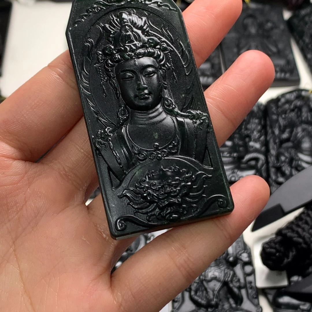 天然a货钢琴黑挂件