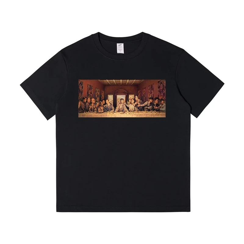 25新款最后的杀猪菜最后的晚餐同款圆领纯棉短袖