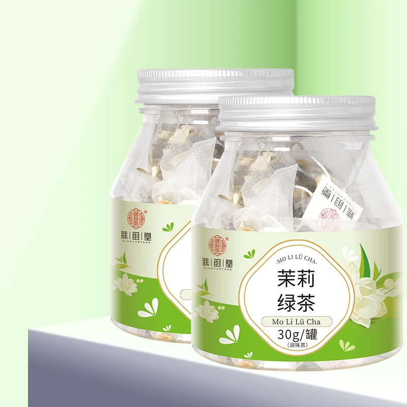 茉莉绿茶30g/罐装 量贩装三角包款茶叶浓香型茉莉绿茶茶包养生茶