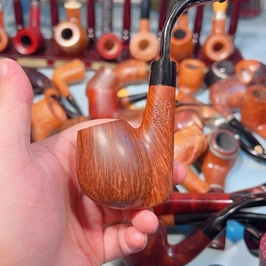 A****管意大利石楠木手工烟斗一款