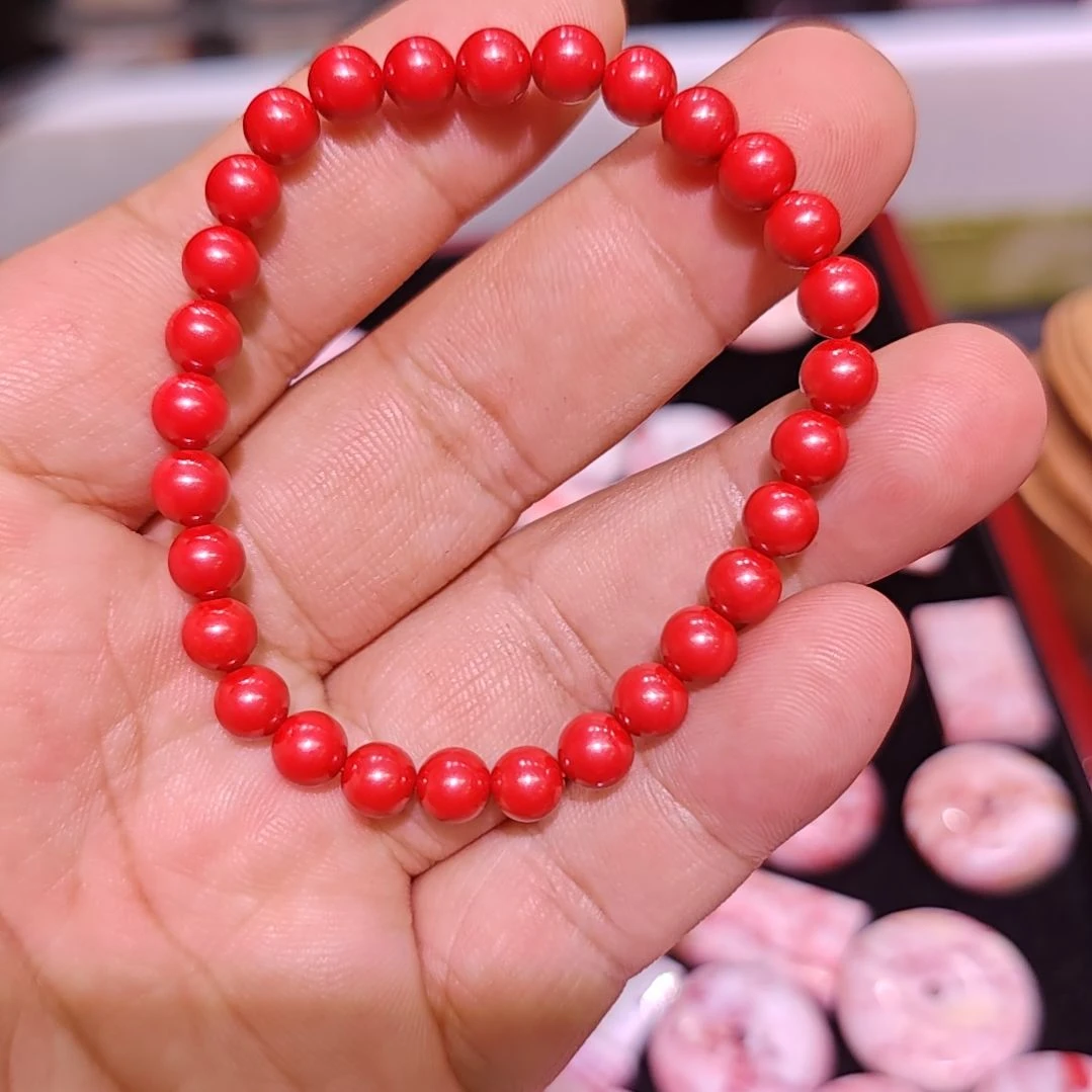 天然辰砂帝王砂卡6单圈