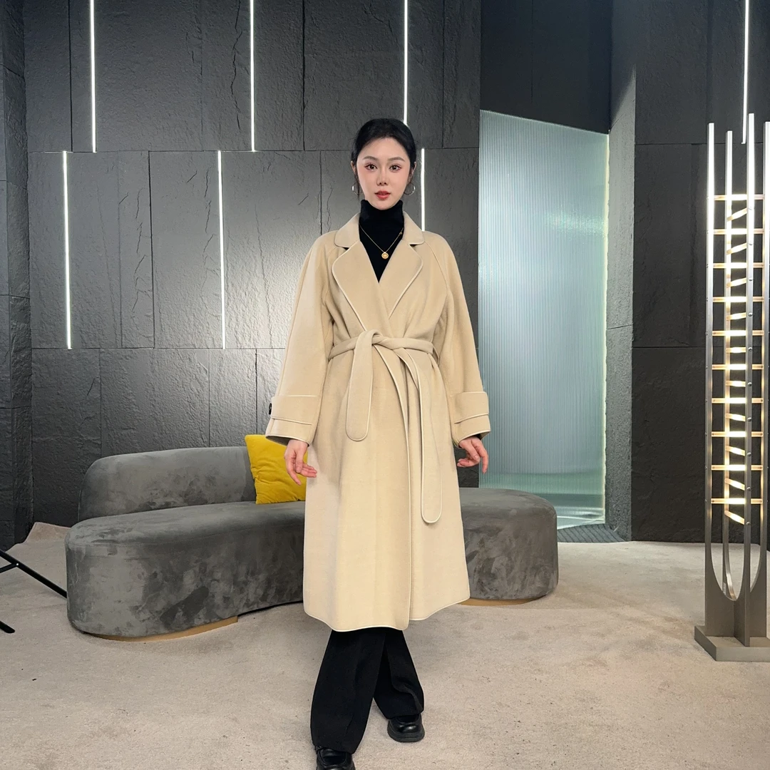 Falaibang/法莱邦2237白色羊毛大衣