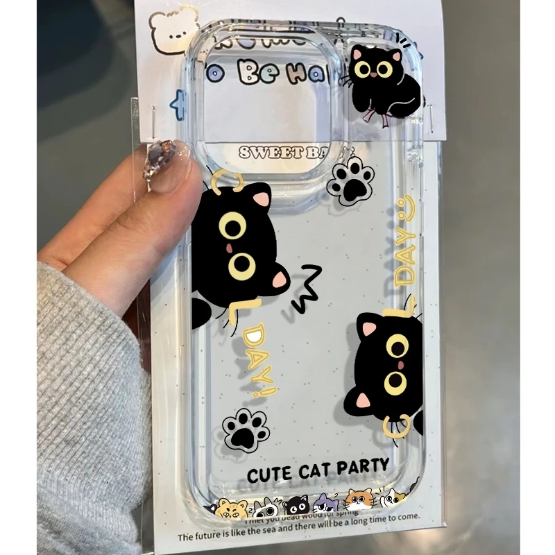 WildFire惊讶猫咪适用iPhone16苹果14promax手机壳13太空壳15软xr