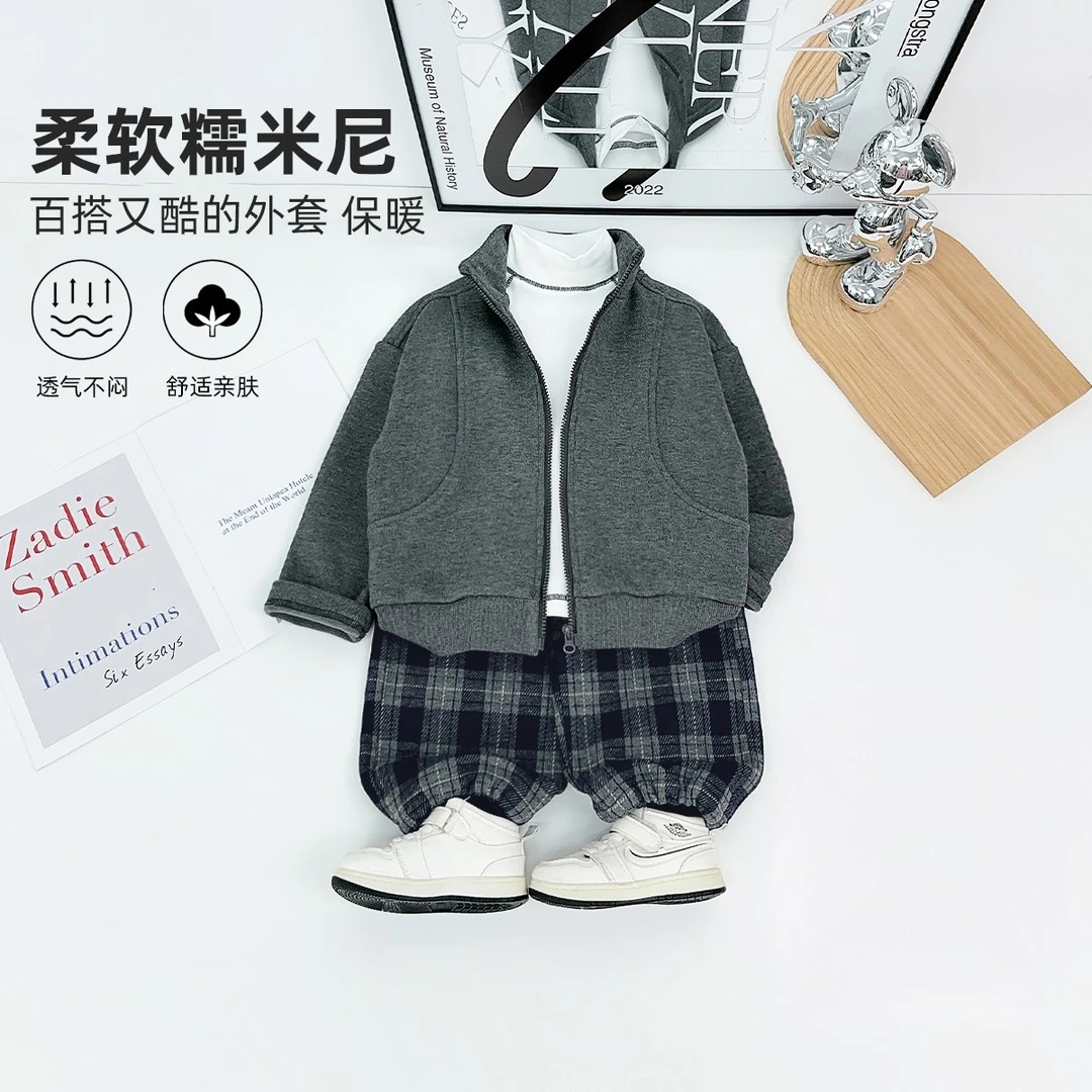 男童外套秋冬款2025新款秋冬装儿童夹克 BQ251072Y 悠悠童话童装