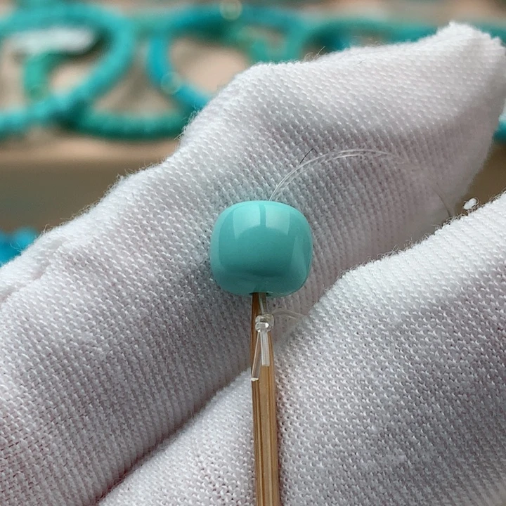 绿松石未镶嵌珠宝奇石7.5mm