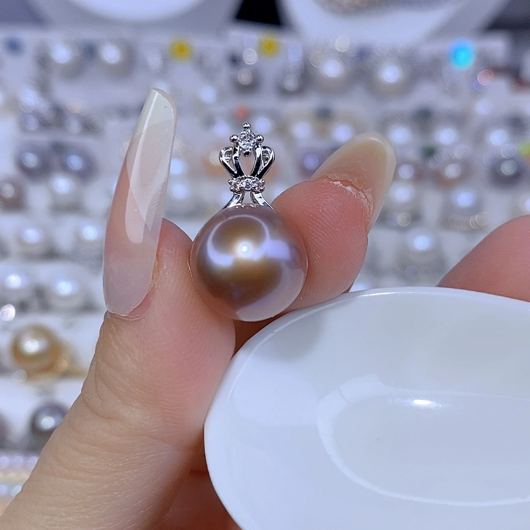 颈饰合金淡水珍珠