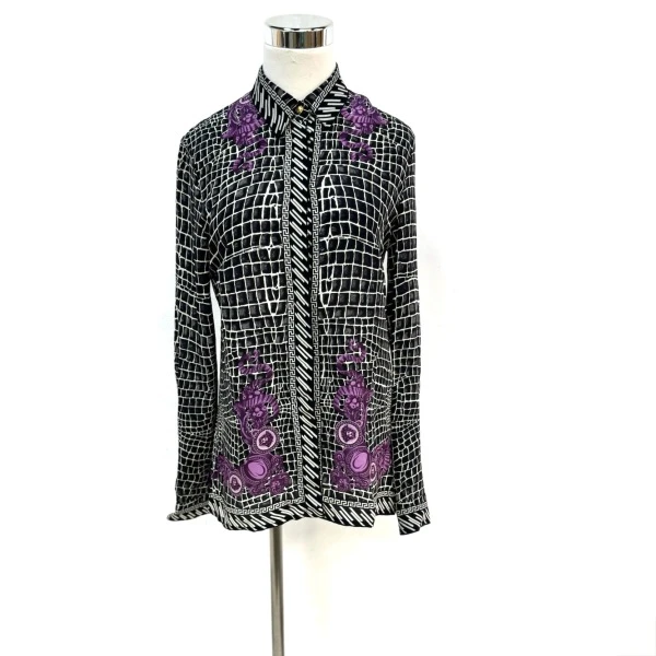 妃鱼/范思哲/100% 丝绸/衬衫/95新/M6/4