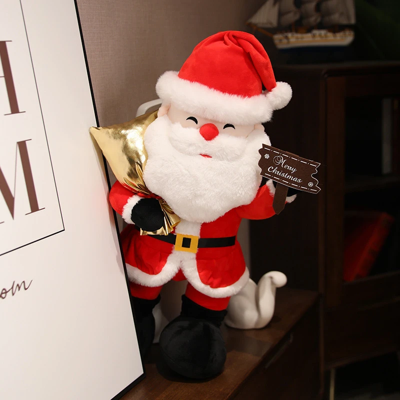 圣诞节装饰超大号圣诞老人玩偶活动大摆件毛绒玩具公仔布娃娃礼物