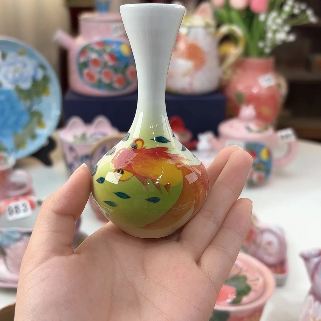 景德镇手绘高温釉下彩陶瓷茶具