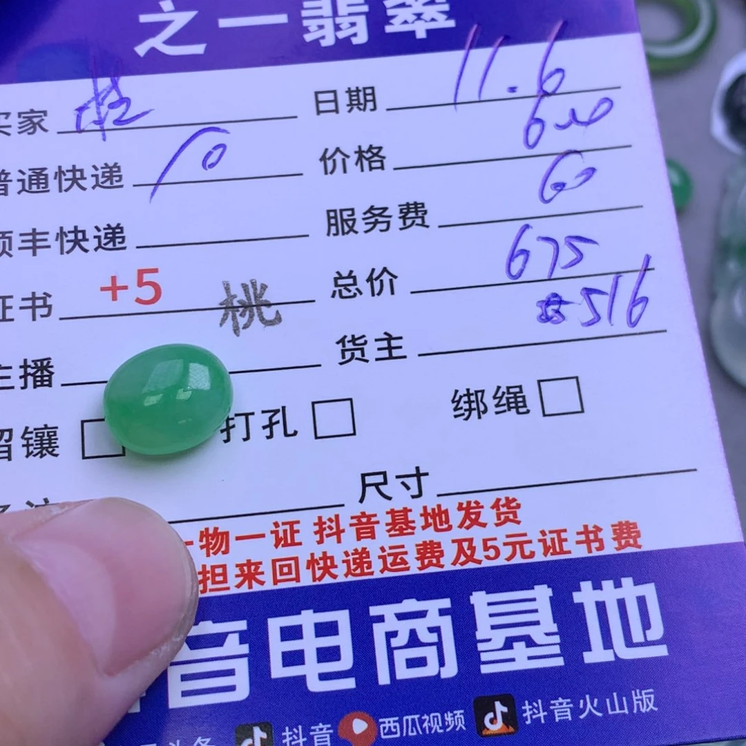 颈饰未镶嵌翡翠桔*