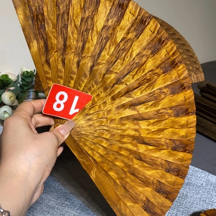 金丝楠小*妞金丝楠木扇子