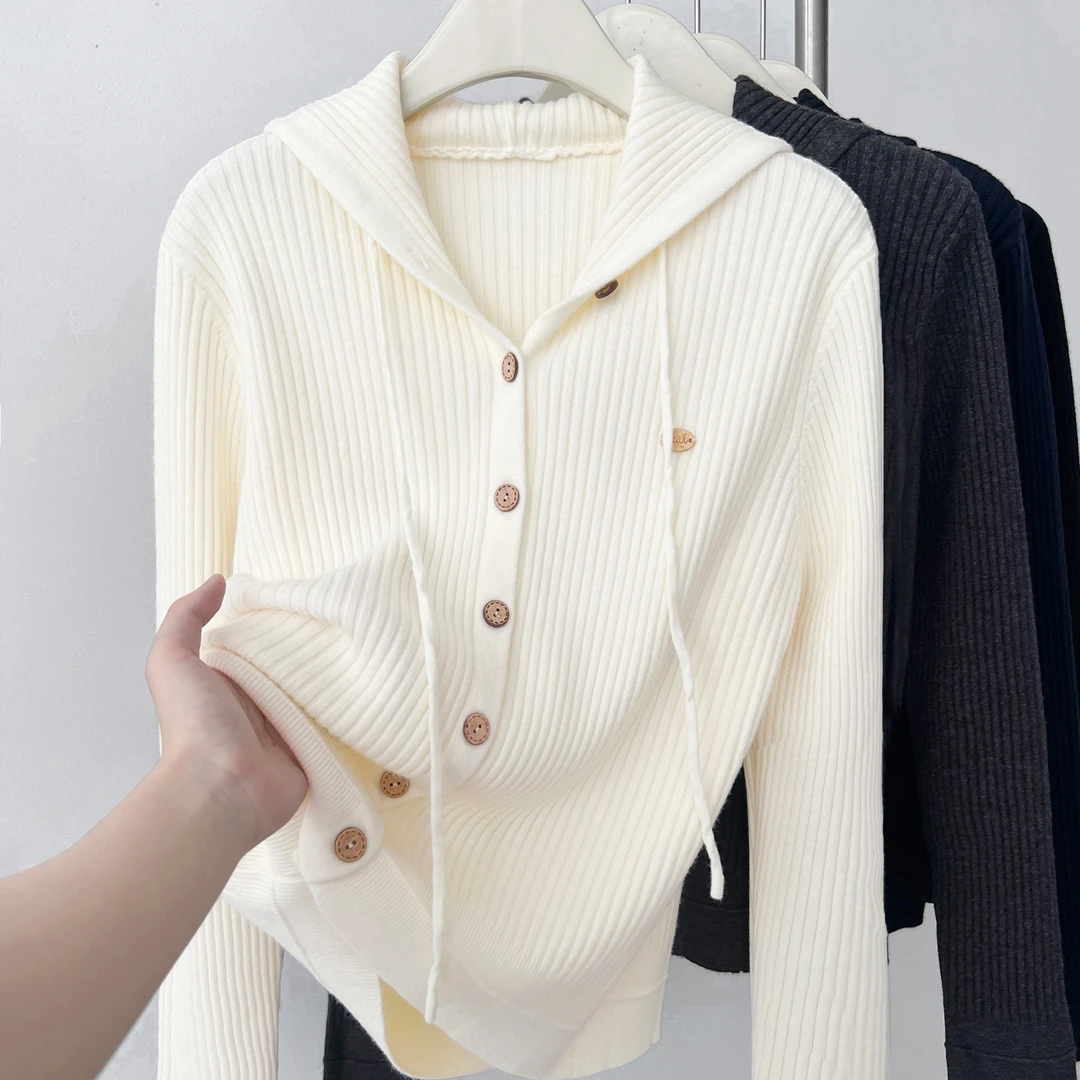 羊毛针织开衫女早秋2025新款韩系宽松遮肉高级感穿搭气质显瘦上衣