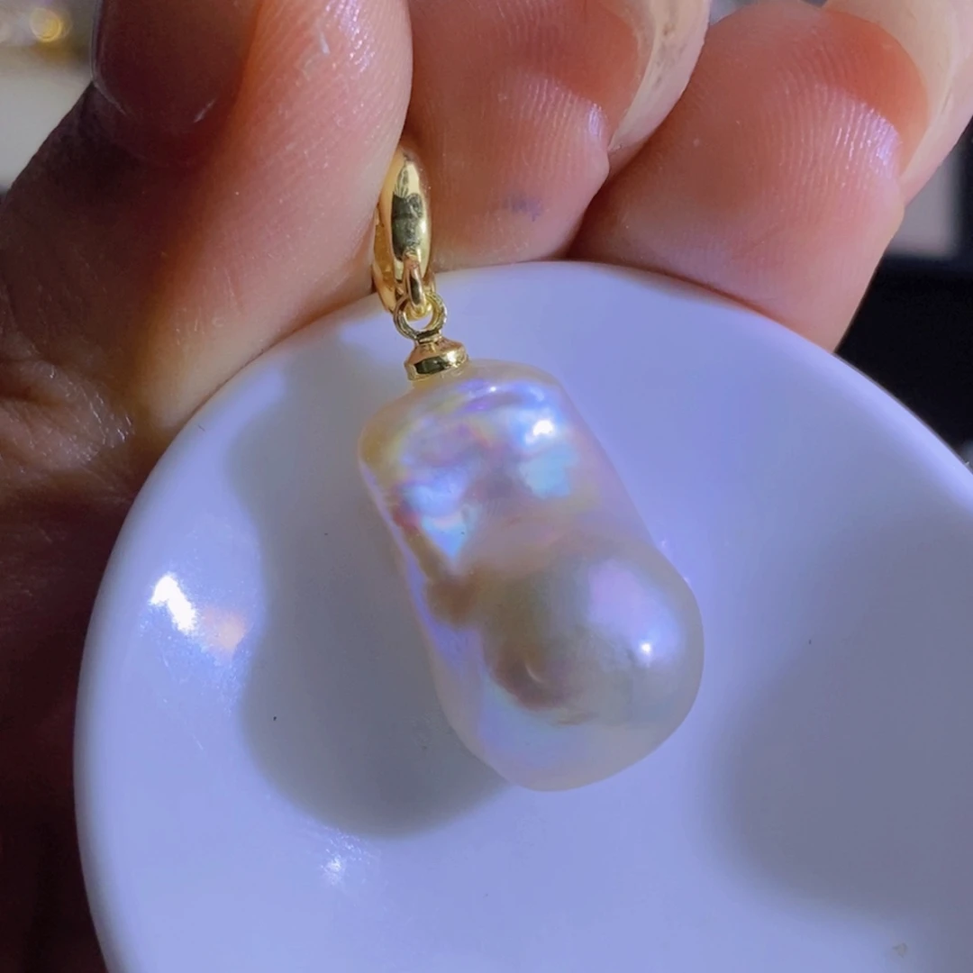 合金淡水珍珠一个