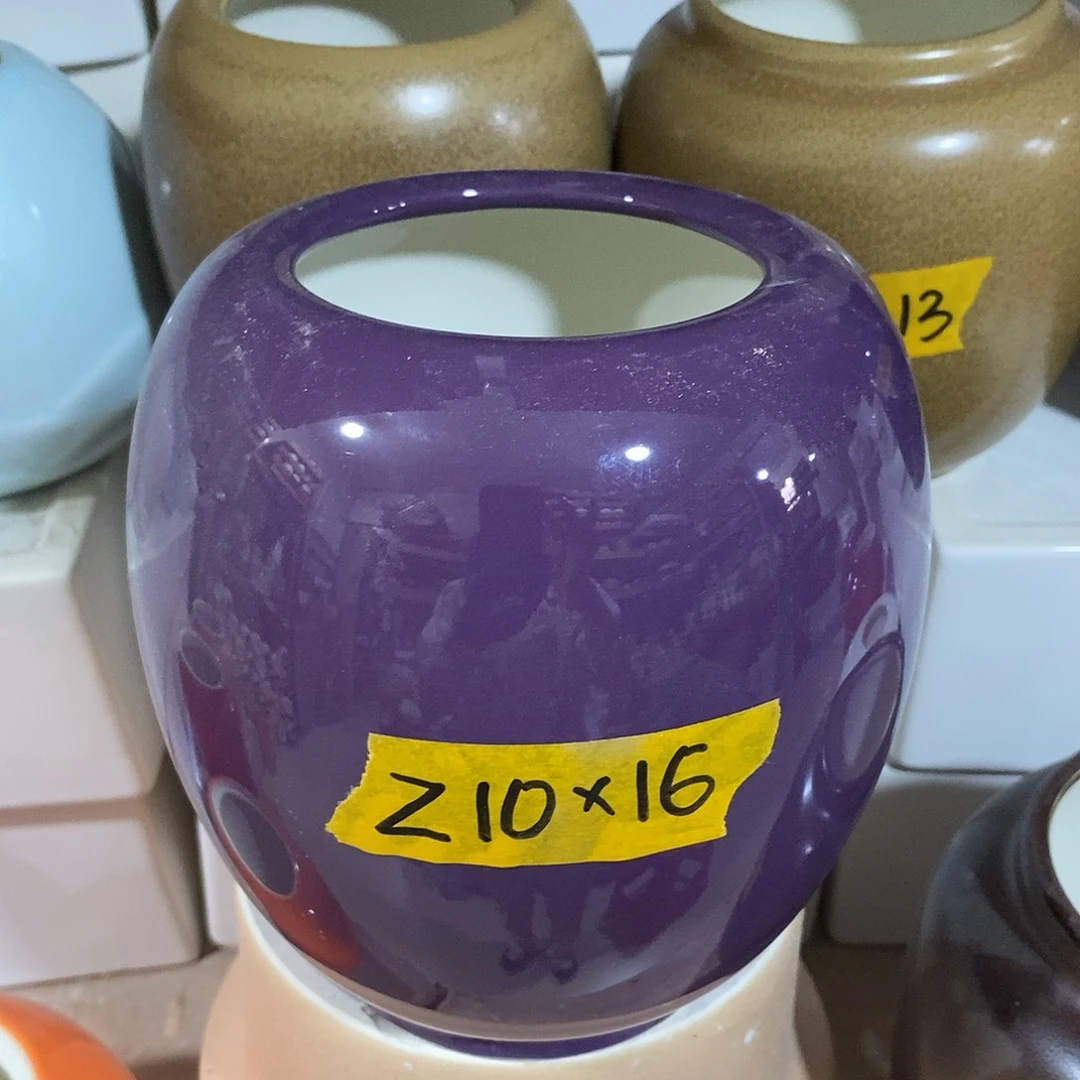 摆件水培陶盆无孔 瑕疵介意勿拍