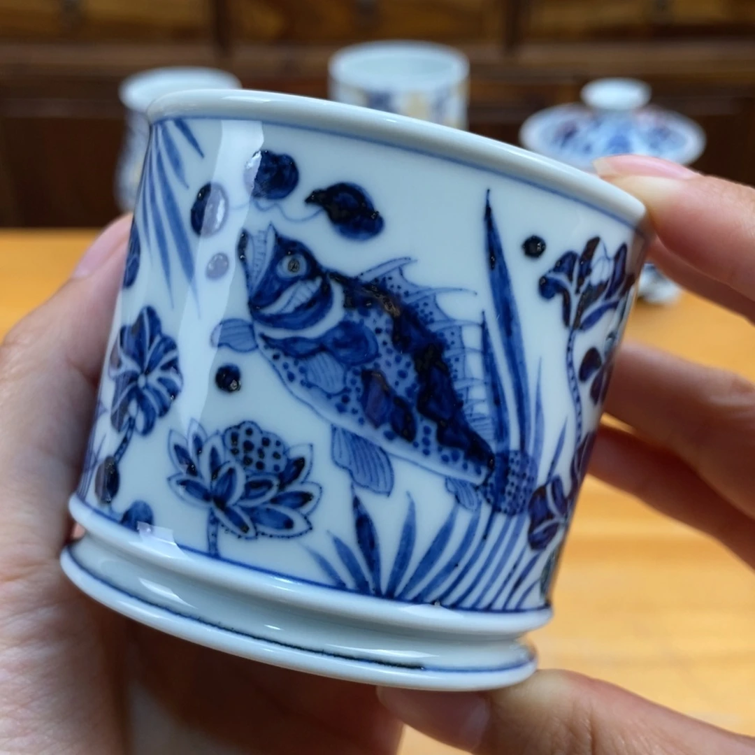 手绘现代茶具非古董