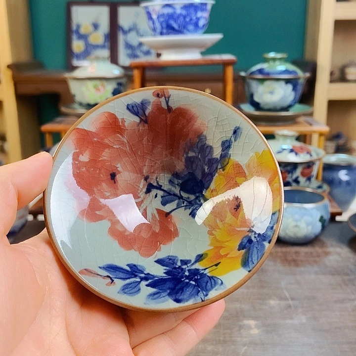 瓷片手工制作工艺精湛等