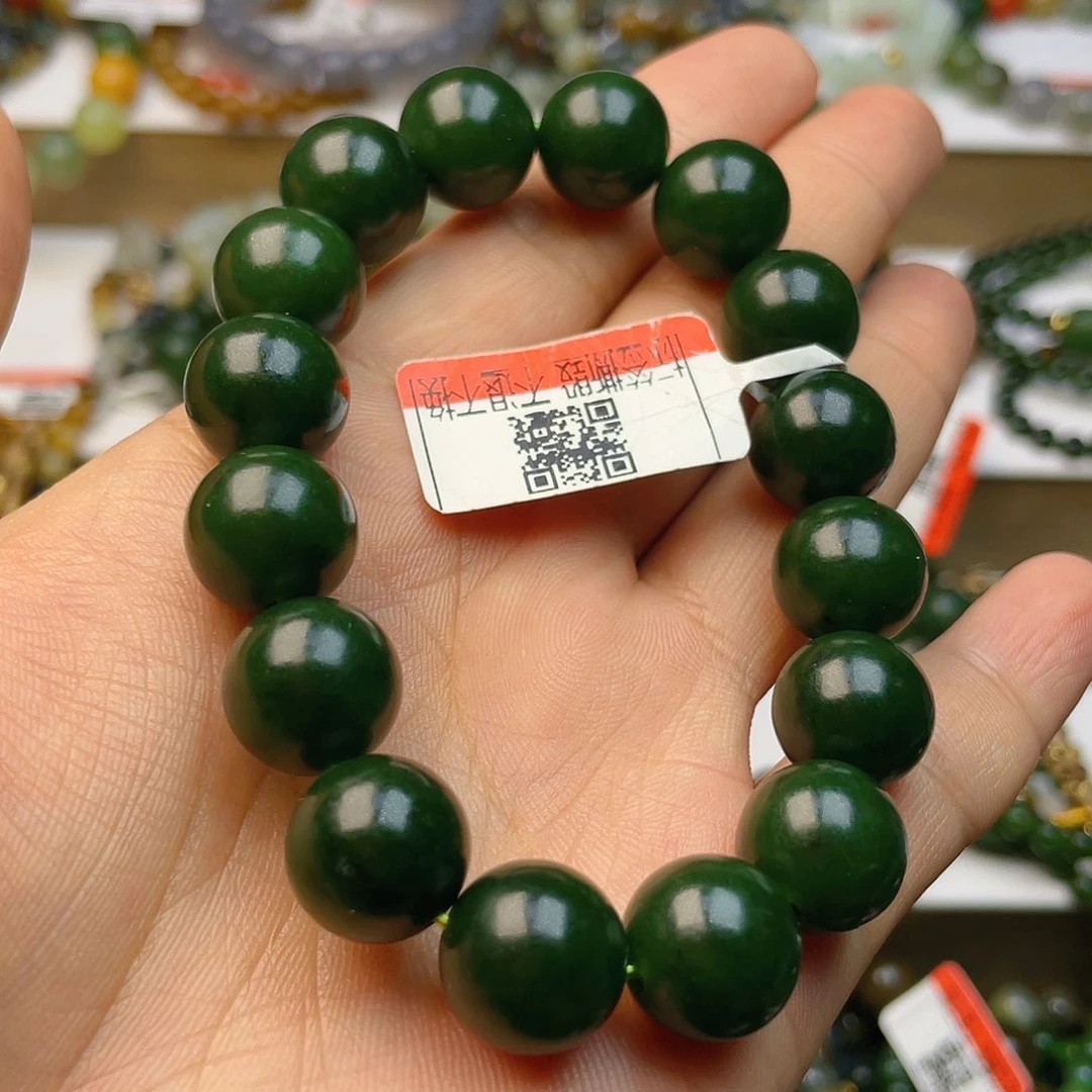 和田玉手串卡13左右未镶嵌