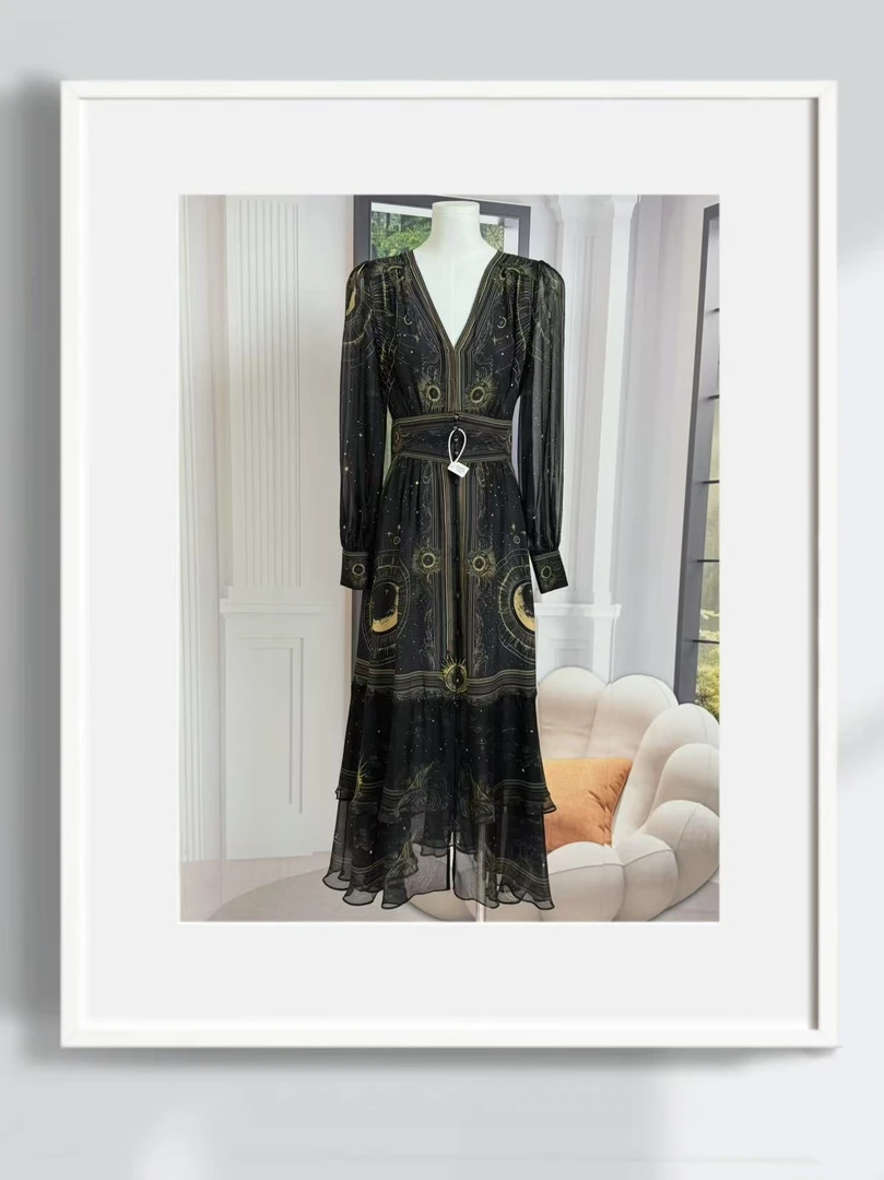 【色彩PARTY原创】真丝连衣裙Y25C9068-2